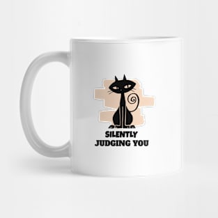 funny black cat Mug